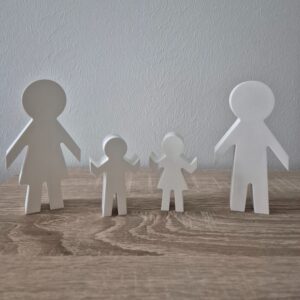 Familie aus Gips